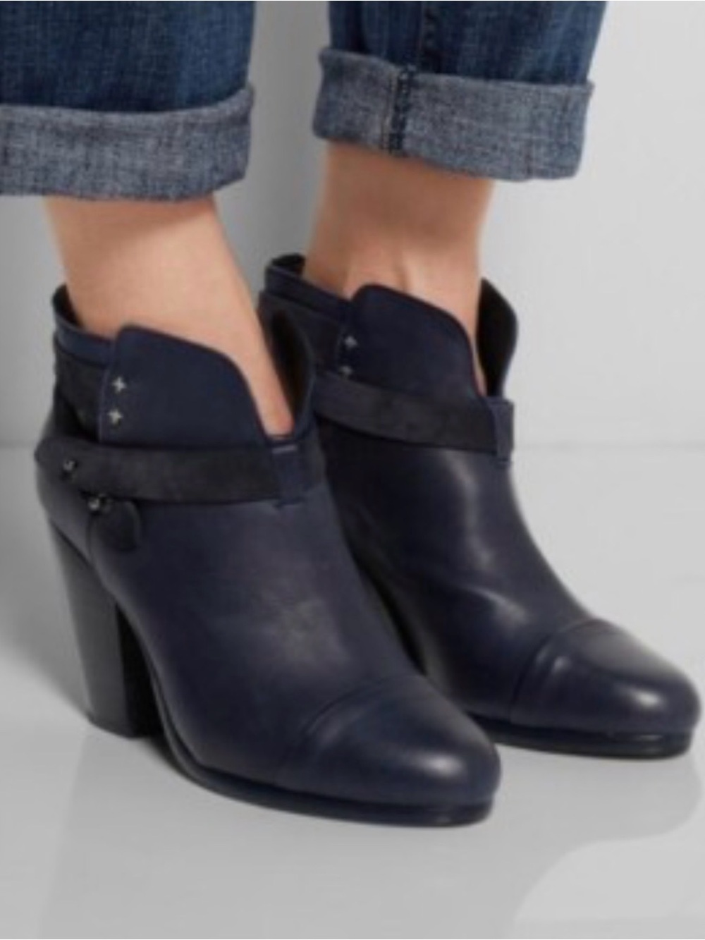 Rag & Bone Harrow bootie navy blue 7/37